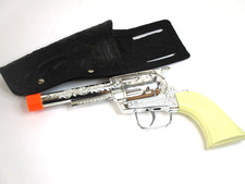 Vintage Pony Boy Cap Gun and Leather Holster - Safety tip