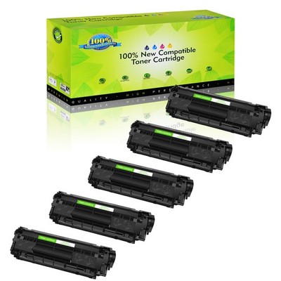 Compatible 5PK Q2612A Toner For HP 12A Laserjet M1005 1319f 1022n 1022nw Printer