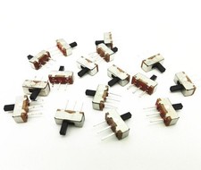 10 pcs SS12D00G4 SPDT 1P2T 2 Position 3 Pin PCB Panel Vertical Slide Switch