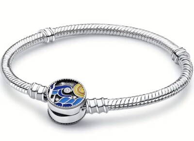 925 Sterling Silver Charm Bracelet, 8.27 