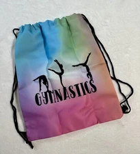 NEW Grip Bag ELITE Gymnastics Leotard BAR GRIPS Blue Pink GK Tote BEAM Backpack