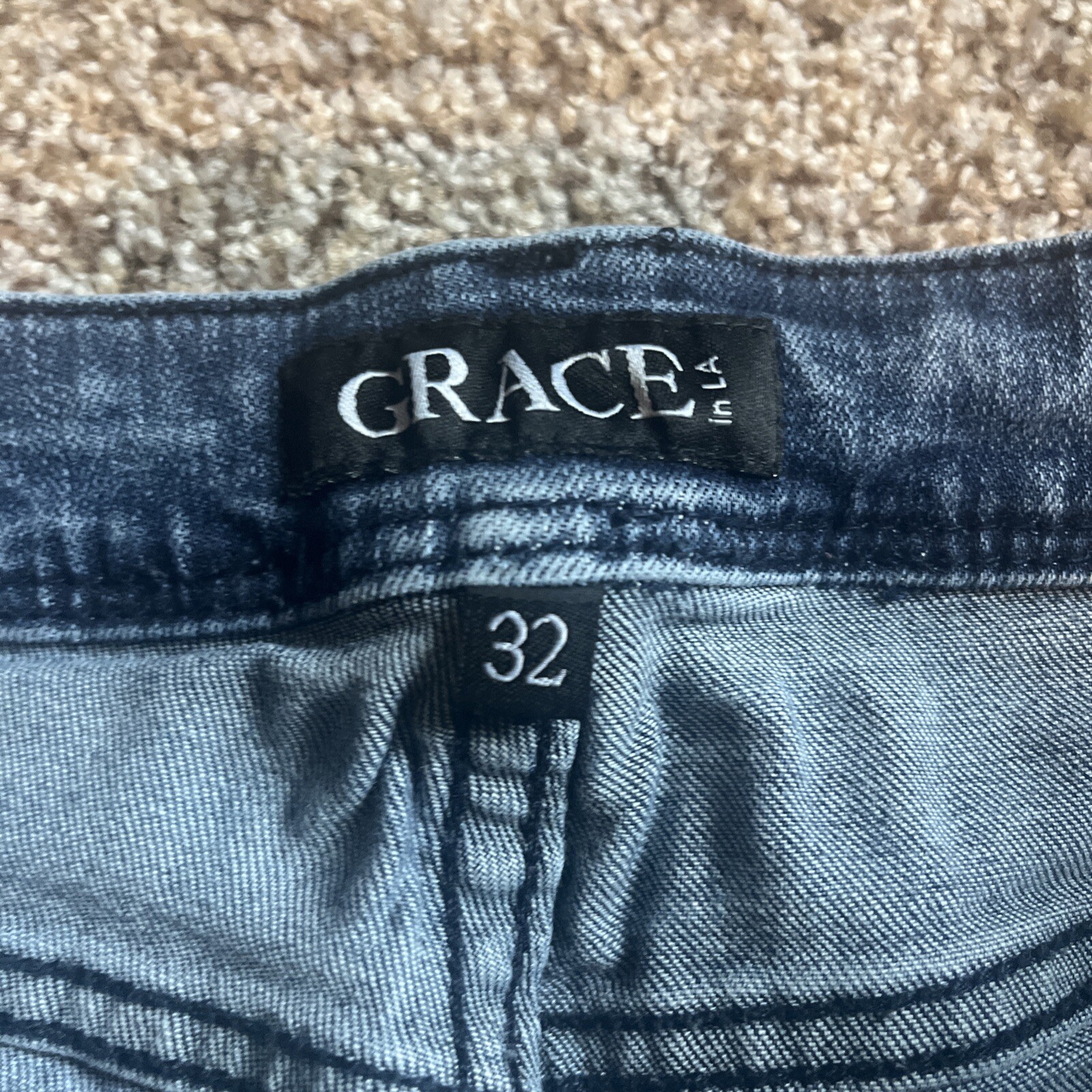 Grace in LA Blue Jeans Size 32 Flared Leg Bootcut Womens 32 X 32 - View 4
