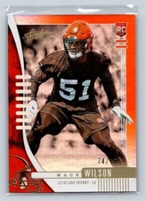 2019 Panini Absolute #152 Mack Wilson Orange Mosaic #/75