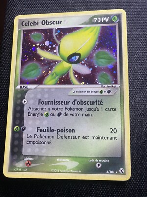 Pokemon Legendary Celebi Dark Holo Card. 4/101