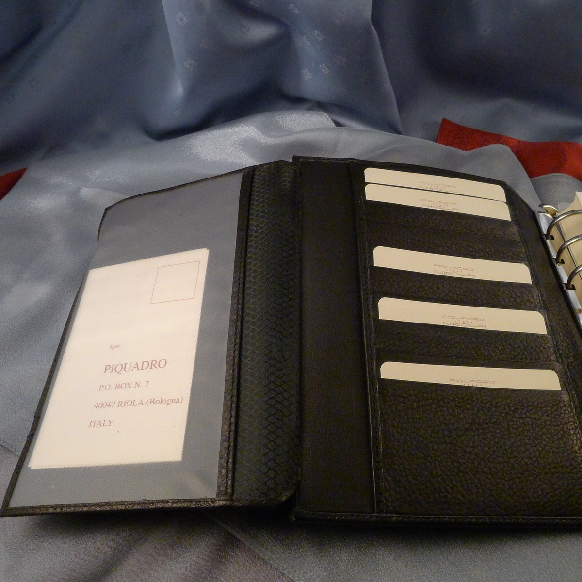 Étui Business Premium PIQUADRO Italie En Cuir Véritable - RARE, Neuf Avec étiquettes