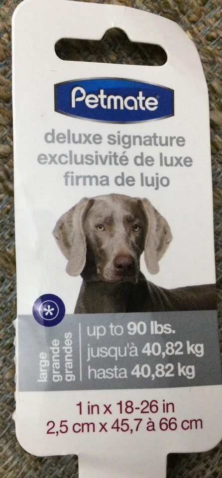 "Nuevo collar de perro Petmate Signature Deluxe 1 X 18 - 26"" costuras de alta resistencia, resistente" Foto 2 de 4