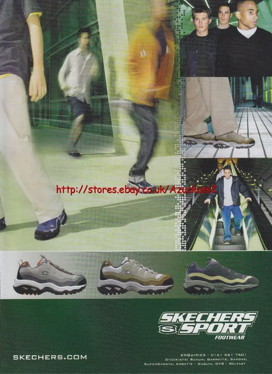 samling Blå slutpunkt Skechers Sport Footwear Trainers 2000 Magazine Advert #3017 | eBay