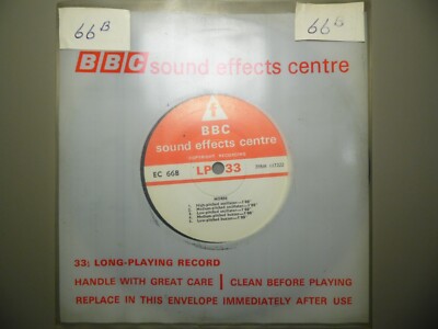 BBC Sound Effects Vinyl Record: Morse Code & Static, Static Echoes From The Moon