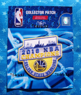 2018 NBA Finals Champs Champions Golden State Warriors Collector Patch Official