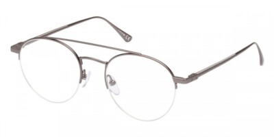 WEB WE5403 009 Gray Aviator Semi-Rim Titanium Optical Eyeglasses Frame 51-20-145