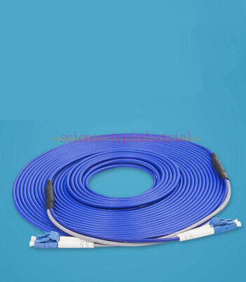 25M Armored Cable Fiber LC-LC UPC SM 9/125 Duplex Fiber Cable Optic Patch Cord