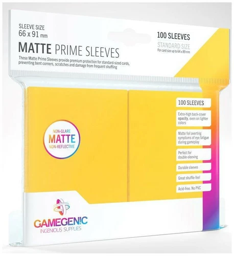 100 Gamegenic Matte Prime Standard Card Sleeves Deck Protectors 66mm x 91mm - Picture 10 of 25