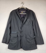 Eddie Bauer Travex Blazer Mens 38 Gray Jacket Travel Sport Coat Nylon