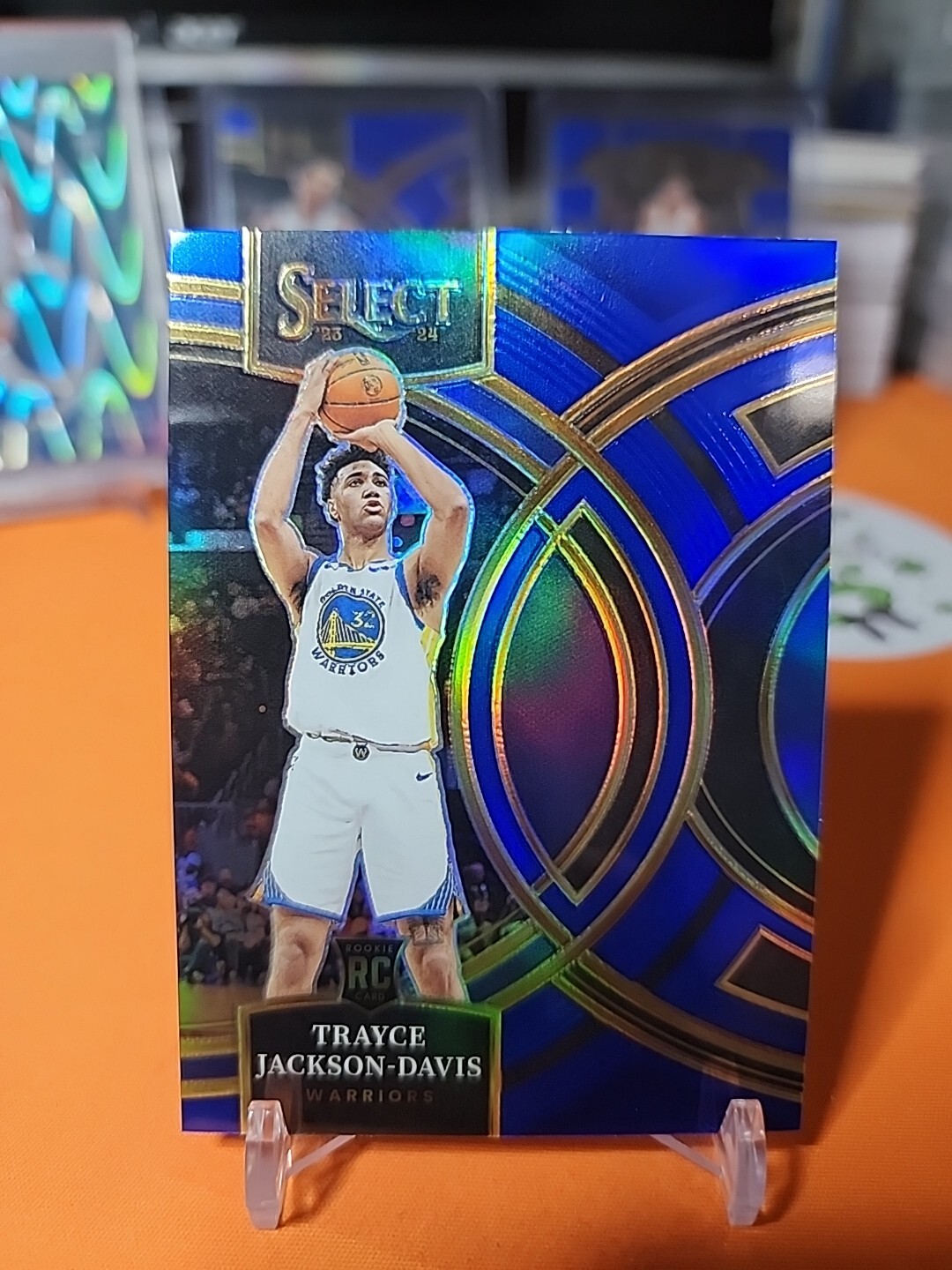 2023-24 Panini Select Trayce Jackson-Davis premier level Blue Silver Prizm RC