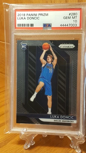 2018-19 Panini Prizm #280 Luka Doncic Dallas Mavericks Rookie PSA 10 Gem Mint 
