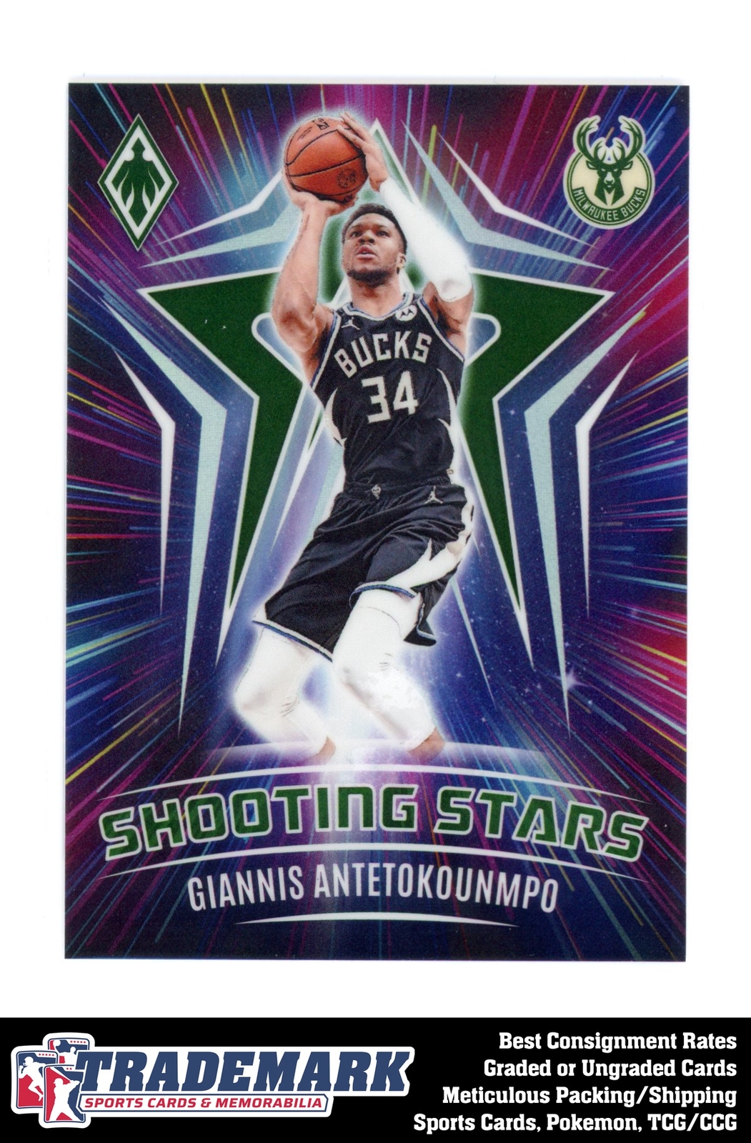 2023-24 Panini Phoenix #12 Giannis Antetokounmpo Shooting Stars