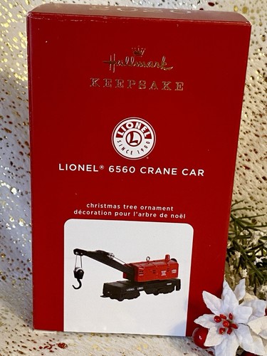 2020 Hallmark LIONEL 6560 CRANE CAR & 6119 WORK CABOOSE Ornament LIONEL TRAINS - Picture 2 of 7