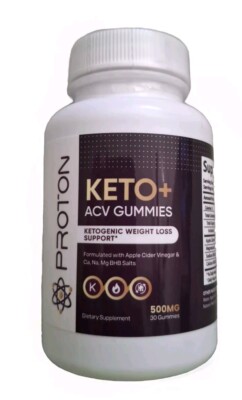 PROTON KETO+ ACV Gummies. Sealed Bottle 30 Gummies 500mg