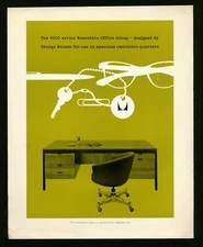 1961 Herman Miller + George Nelson + Don Ervin 9000 EOG Vintage Off Print Poster