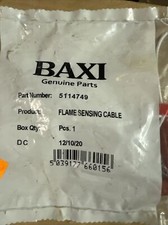 BAXI DUOTEC COMBI 24HEA 28HEA 33HEA 40HEA FLAME SENSING ELECTRODE LEAD 5114749