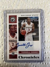 2021-22 Chronicles Draft Picks Terrell Gomez Auto RC #CR-TGO - San Diego State