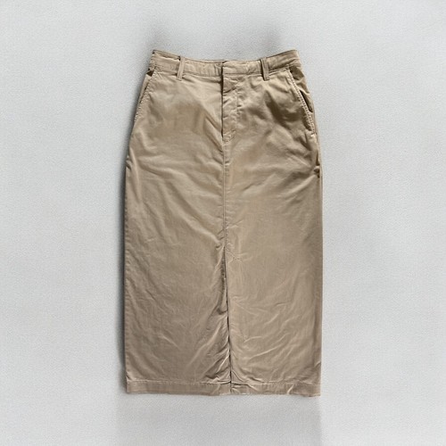Gap Womens Khaki Midi Pencil Skirt 4 Tall Pockets Slit Preppy Work Casual School