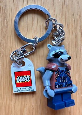 RECON キーホルダー！！リーコン Rocket Raccoon Keychain Lego Marvel Guardians of the Universe 1.75