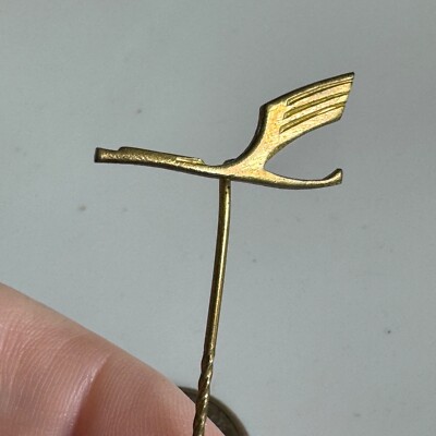 Vintage Lufthansa Gold Stick Pin   Airline Wing Logo Design