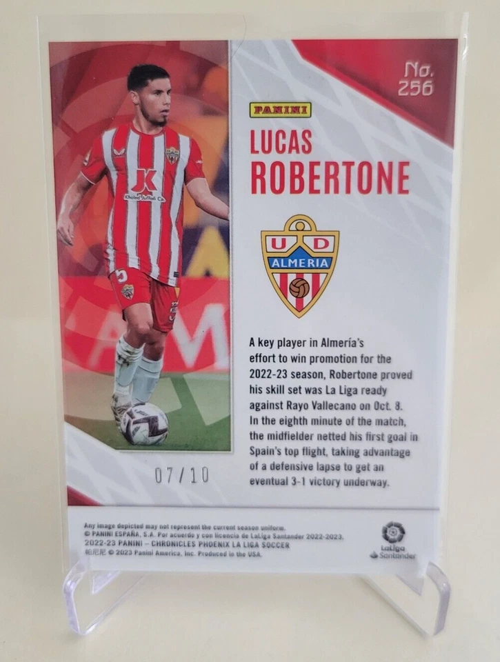 2022-23 PANINI CHRONICLES LUCAS ROBERTONE RC PHOENIX GOLD MOJO #256 Ser #07/10 - Image 2 of 2