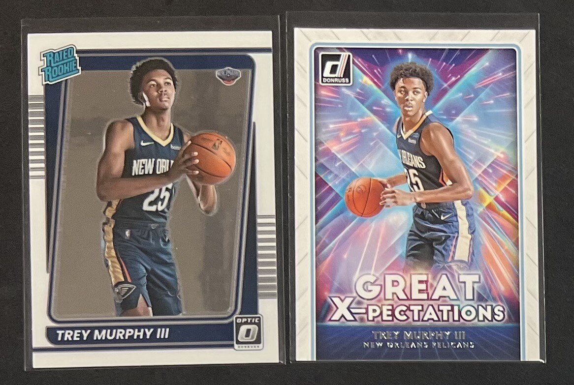 Trey Murphy III 2021-22 Panini Optic Rated Rookie and Donruss Great X-pectations Basketball Card Lot