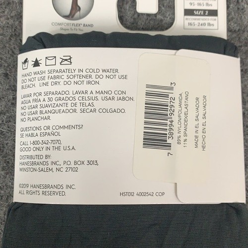 Hanes Perfect Socks Knee Highs Size 2 Grey Opaque Enhanced Toe 6 Pairs New - Picture 23 of 24