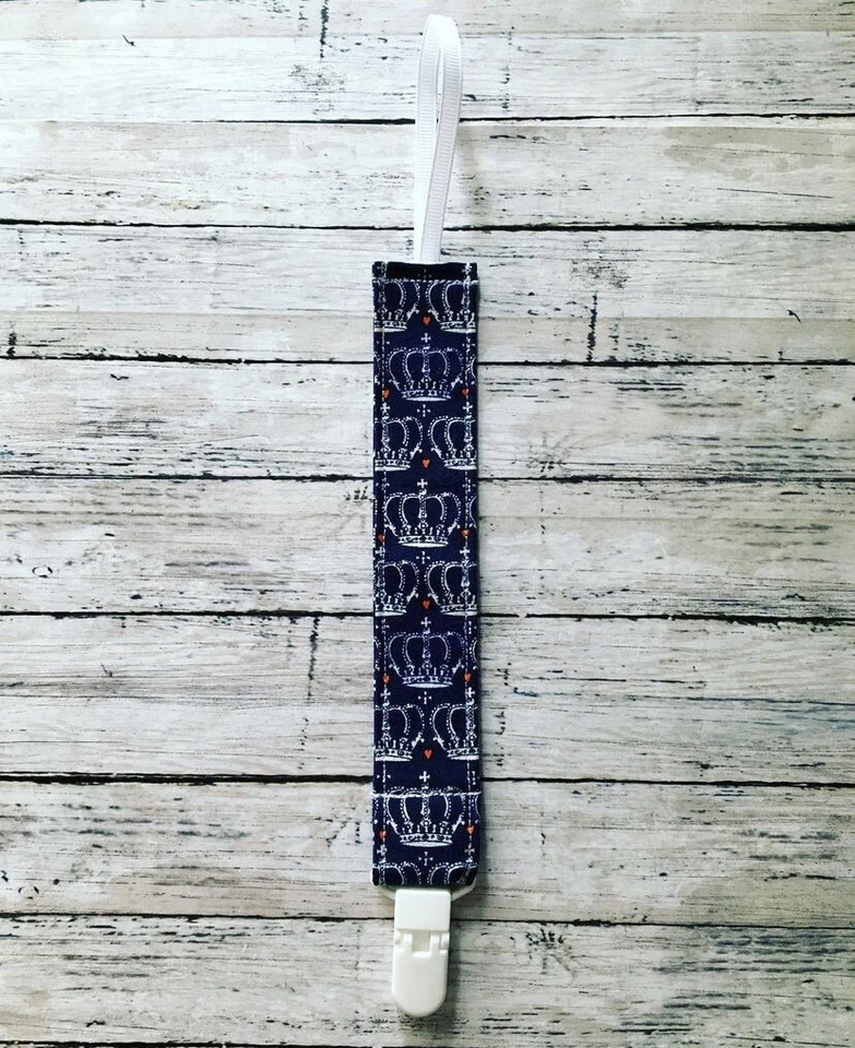 Crown Royal Queen Baby Pacifier Clip New Handmade Princess Darling - Image 2 of 2