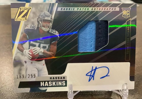 HASSAN HASKINS 2022 ZENITH RPA ROOKIE PATCH AUTOGRAPH RC AUTO /299 Q2043