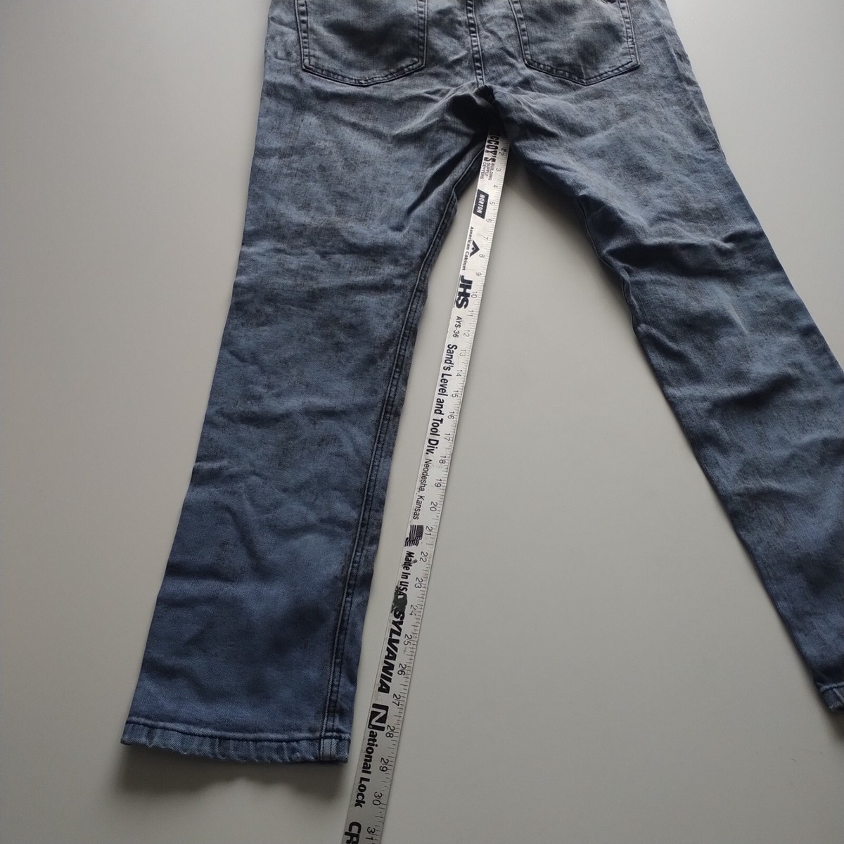 XXX Rude Jeans Blue Acid Wash Skinny Stretch Denim Hot Topic