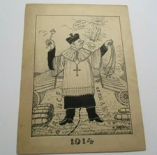 ANTIQUE PAINTING DRAWING ILLUSTRATION SATIRE POLITICAL WAR HISTORY REPEATS ARKOL