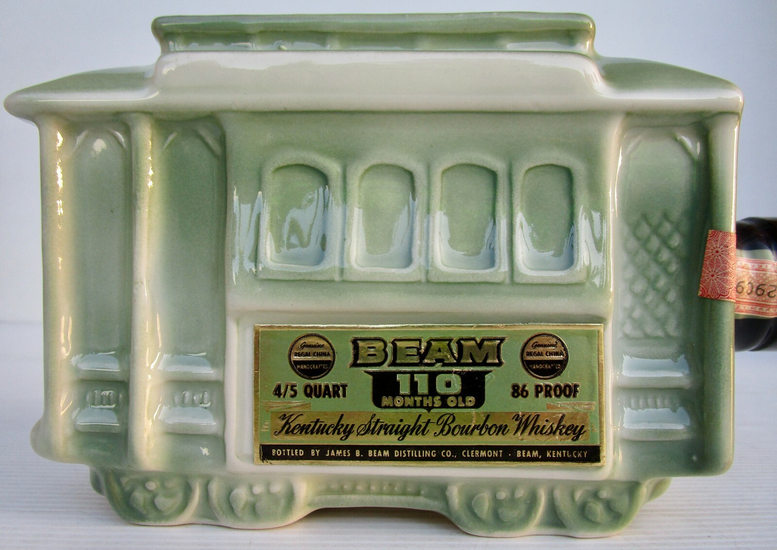 Jim Beam Cable Car Decanter Full/Sealed In Mint Condition!! Circa