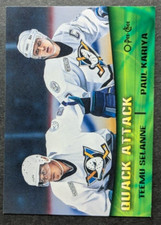 2000 QUAK ATTACK TC2 TEEMU SELANNE PAUL KARIYA ANAHEIM MIGHTY DUCKS TOPPS