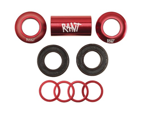 RANT MID BB TRETLAGER KIT 19mm BMX FAHRRAD ABGEDICHTETE LAGER SUBROSA ROT NEU - Bild 3 von 6