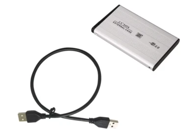 CASE BOX ESTERNO Hard Disk SATA 2.5' CAVO USB HDD SSD Drive DISCO PORTATILE HD