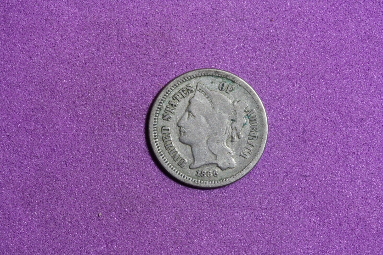 Estate Find 1866 - Three Cent Nickel!! #K6490