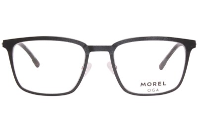 Morel Oga 10195O NR05 Black Titanium Metal Eyeglasses Frame 55-21-150 France