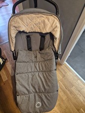 Bugaboo Cameleon 3 + grey Tailored Fabric Set Canvas Hood Apron carrycot seat