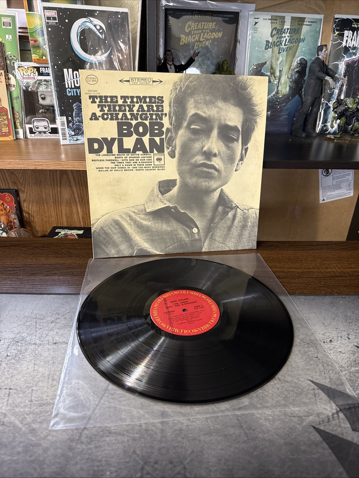 BOB DYLAN The Times They Are A Changin LP VG+ Columbia DEMO Vinyl CS 8905 Insert