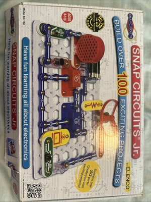 USED Elenco Snap Circuits Jr SC-100 Electronic Experiment Kit Educational Toys