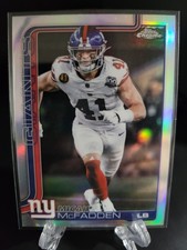 2025 Topps Chrome- Micah McFadden Chrome Refractor #232 New York Giants