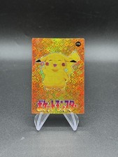 Pikachu Happy Holo Pokemon Vintage Pocket Monsters Vending Prism Sticker 198