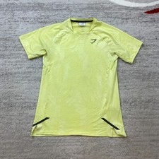 Gymshark Apex Shirt Small Green Performance Gym Workout Lifter Preppy Hiker Mens