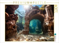 Calvendo Puzzle Underwater Ruins | 1000 Pieces, Finished Size 25.2 × 18.9 In (64