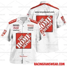 Tony Stewart Nascar 1999 Racing Uniform Apparel Clothes Hawaiian  Shirts