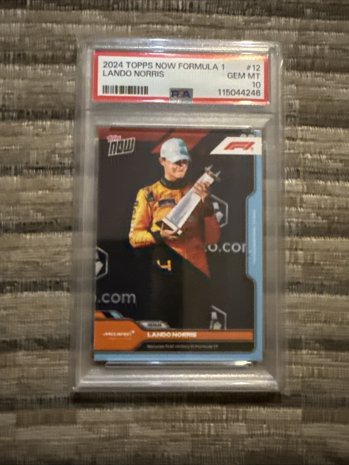 PSA 10  2024 Topps Now Formula 1 /9343 Lando Norris #012 First Victory